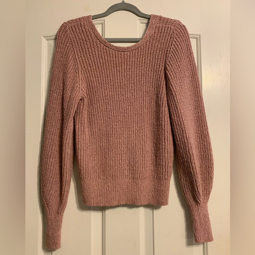 A&F Button Back Sweater